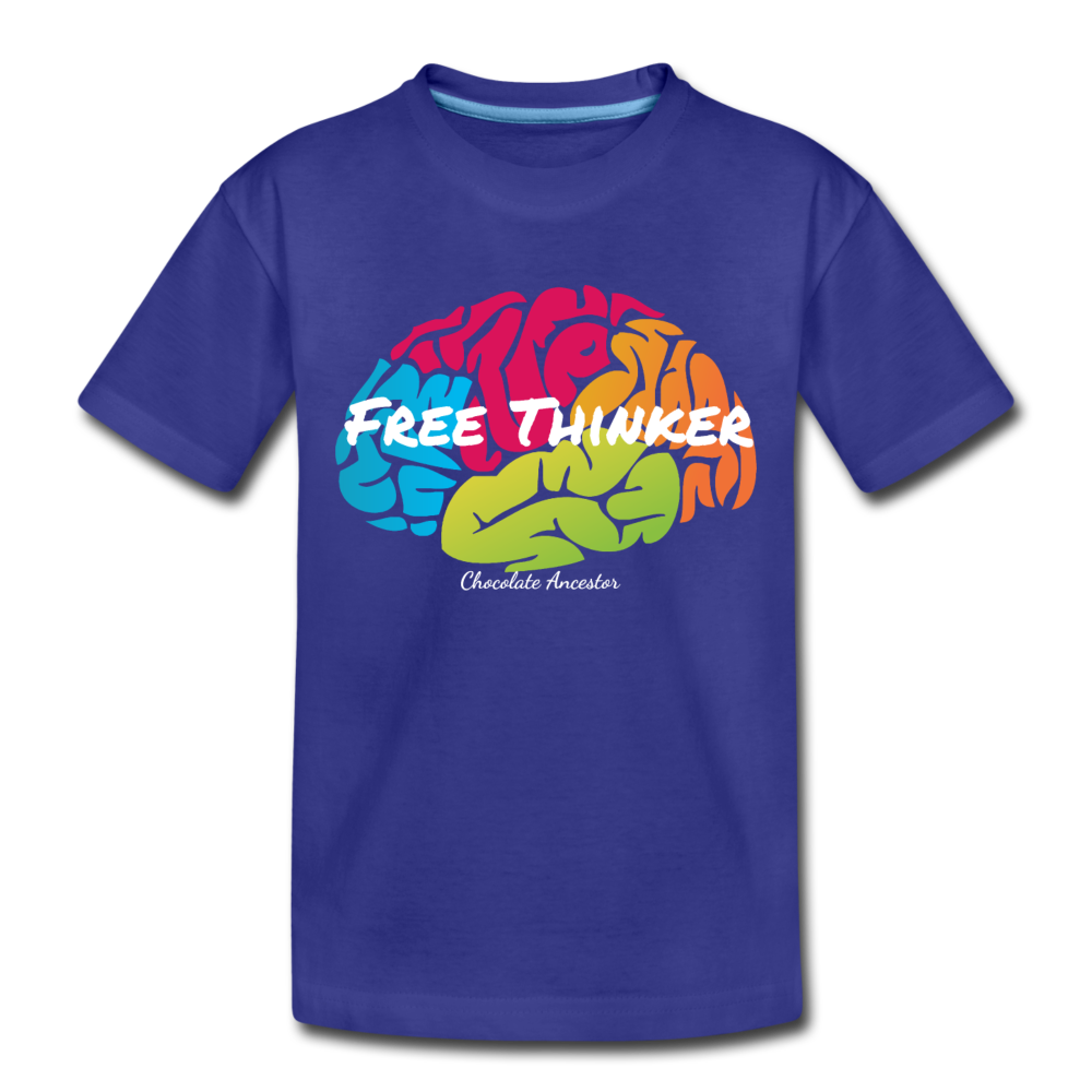 Free Thinker Toddler Premium T-Shirt - royal blue
