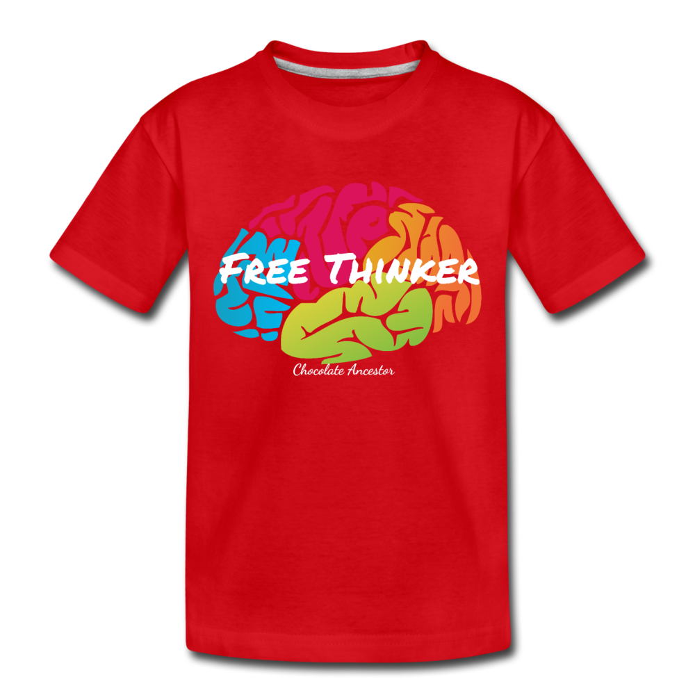 Free Thinker Toddler Premium T-Shirt - red