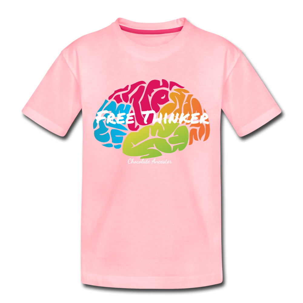 Free Thinker Toddler Premium T-Shirt - pink