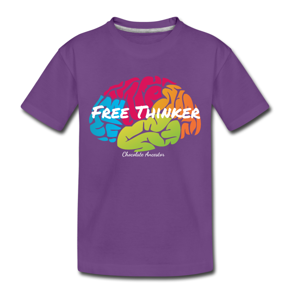Free Thinker Toddler Premium T-Shirt - purple