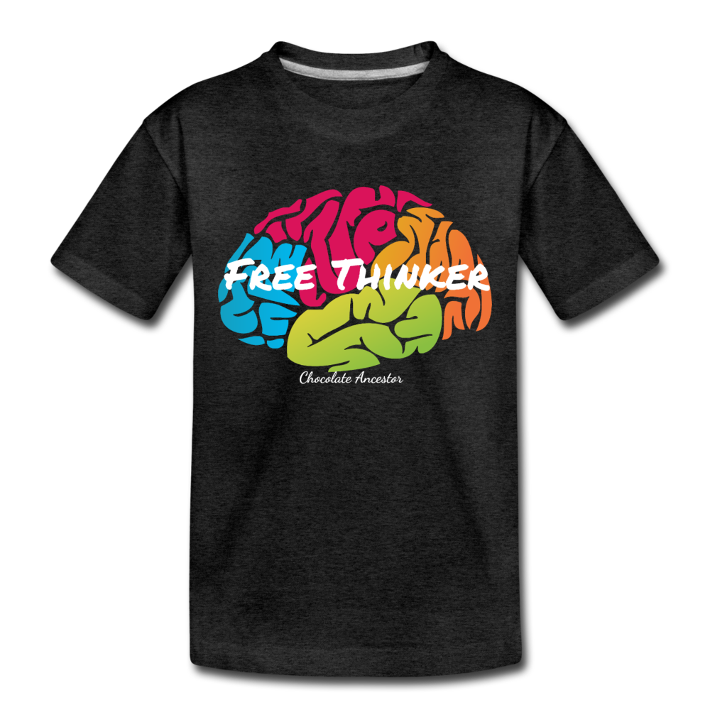Free Thinker Toddler Premium T-Shirt - charcoal gray