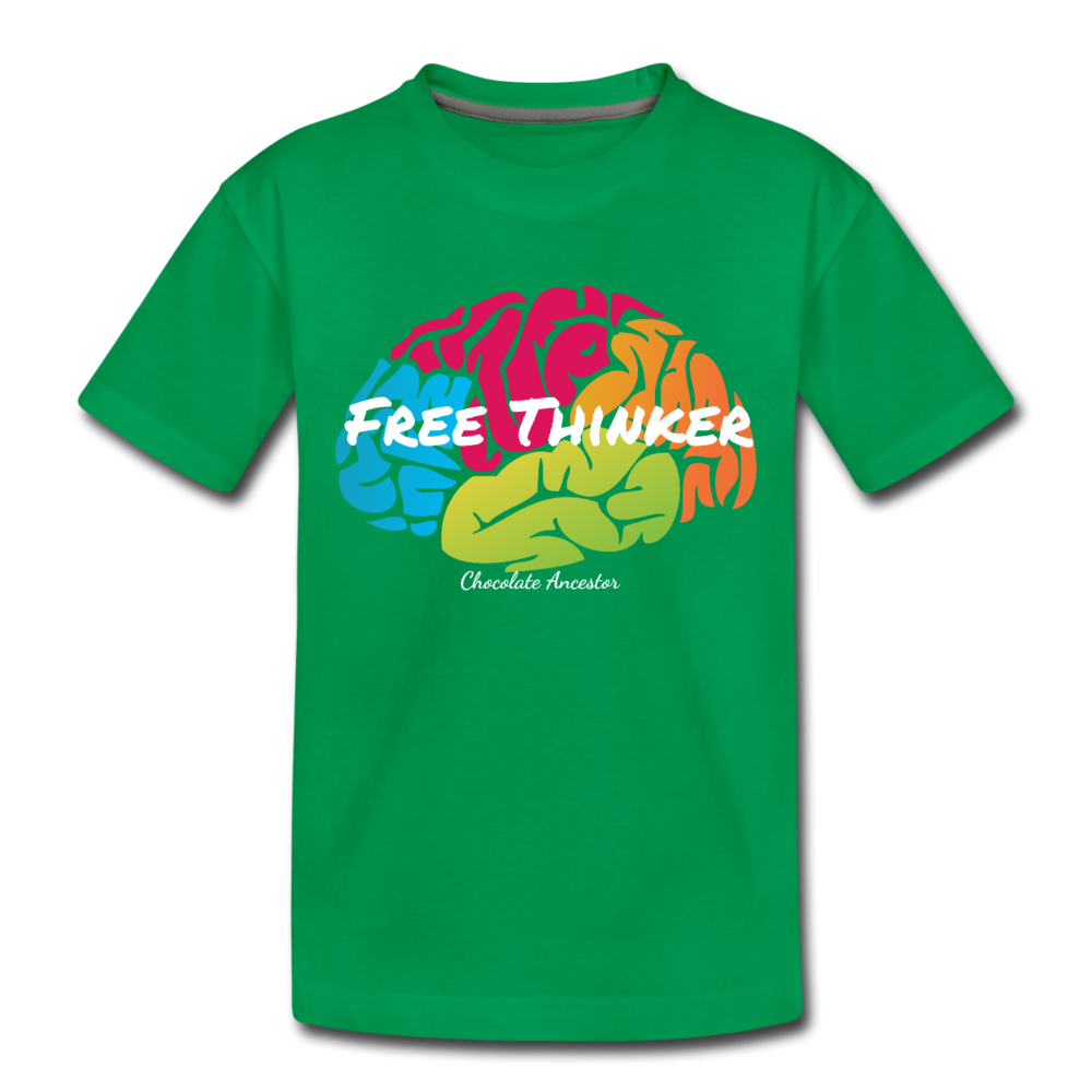 Free Thinker Toddler Premium T-Shirt - kelly green