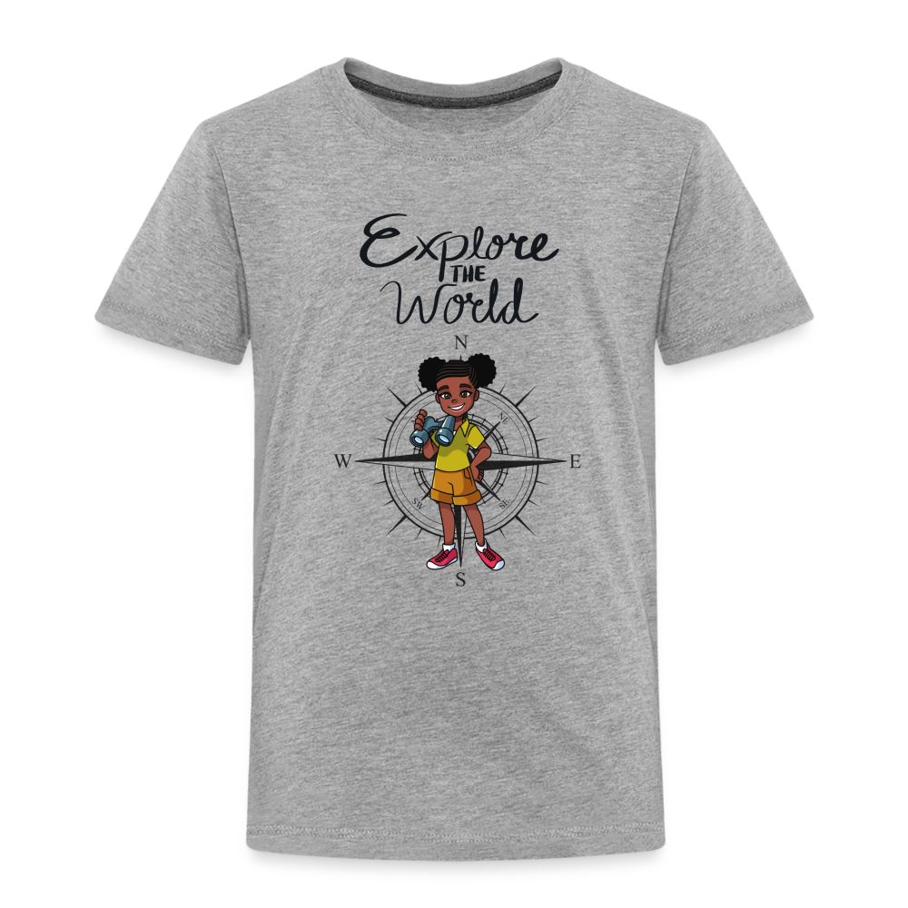Explore the World Toddler Premium T-Shirt - heather gray