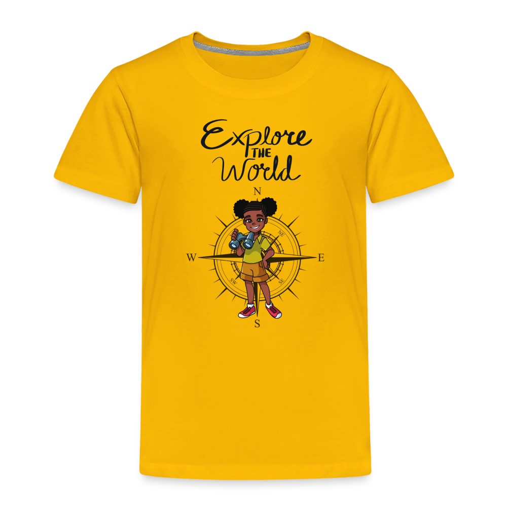 Explore the World Toddler Premium T-Shirt - sun yellow