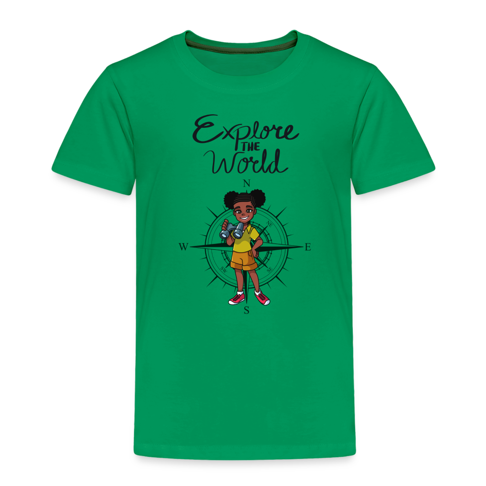 Explore the World Toddler Premium T-Shirt - kelly green