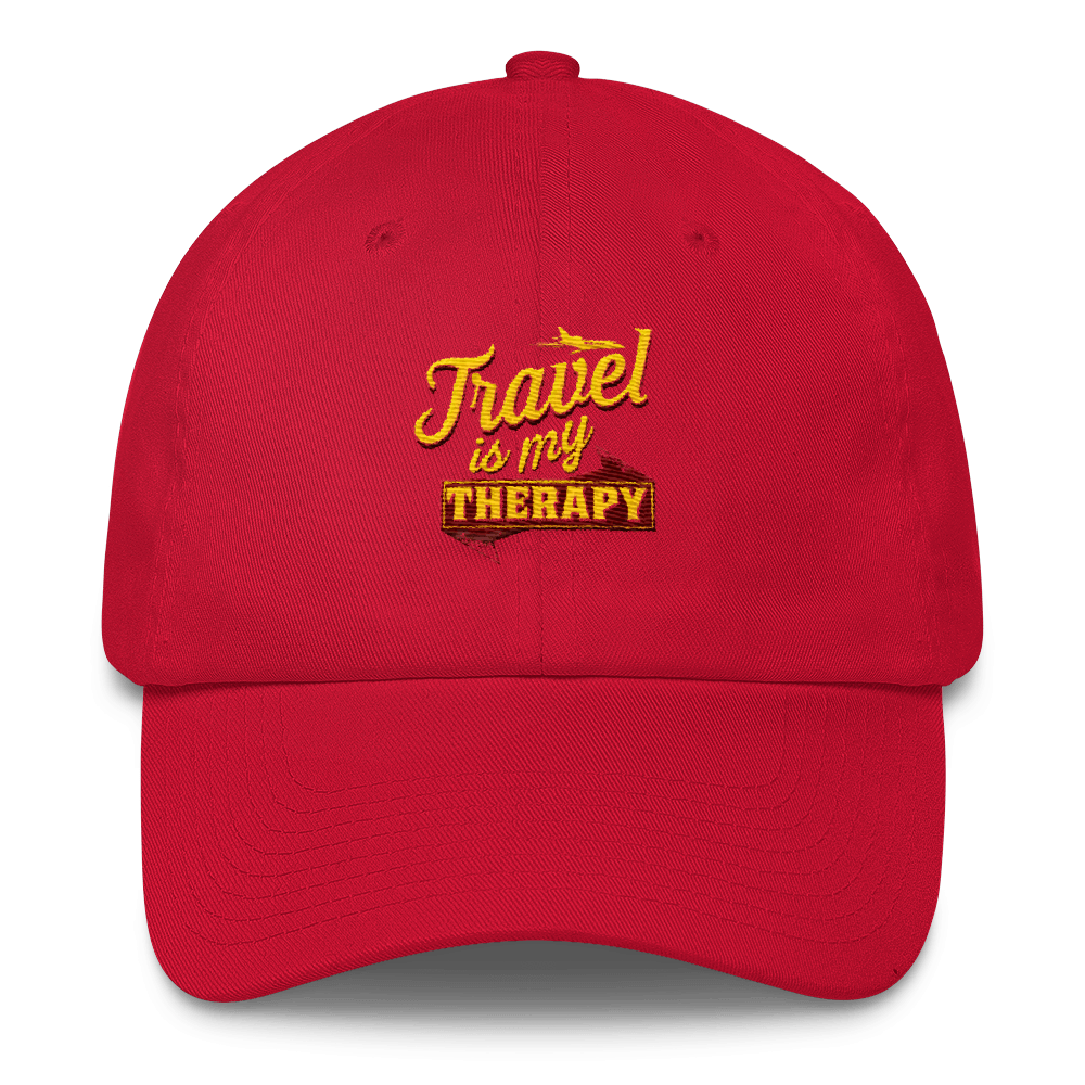Travel is my Therapy Cotton Cap - Chocolate Ancestor