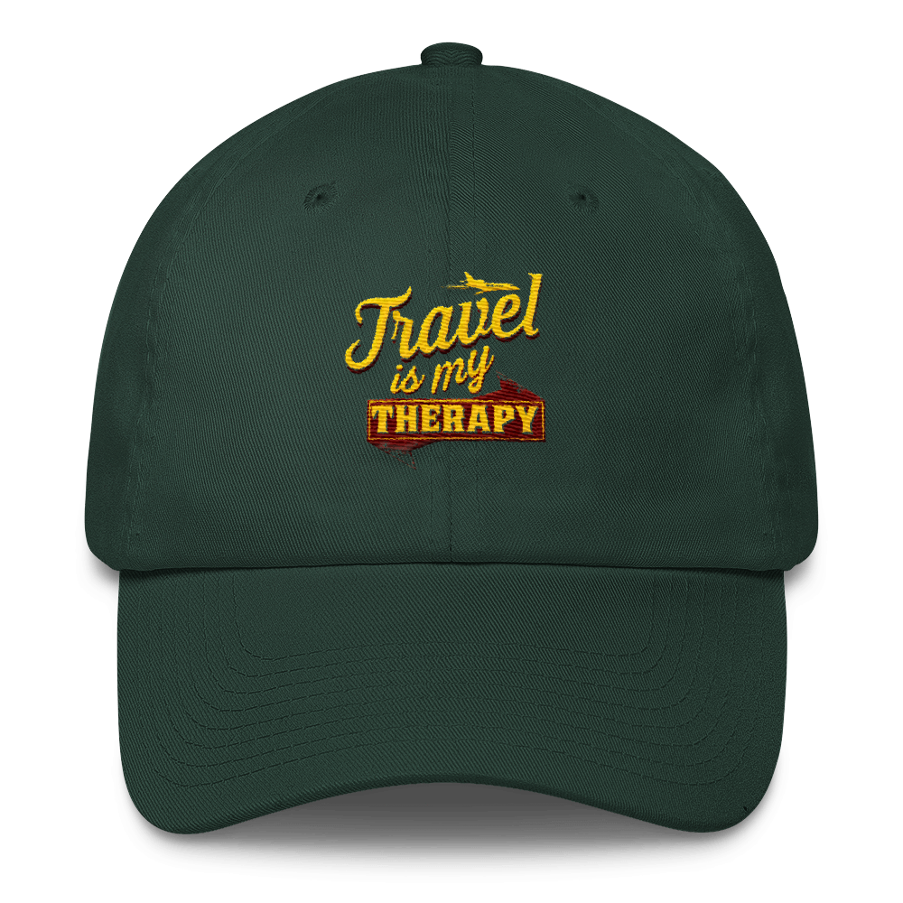 Travel is my Therapy Cotton Cap - Chocolate Ancestor