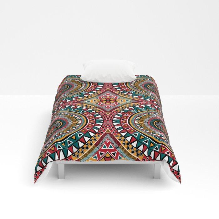 Tribal Kaleidoscope Bespoke Comforters - Chocolate Ancestor