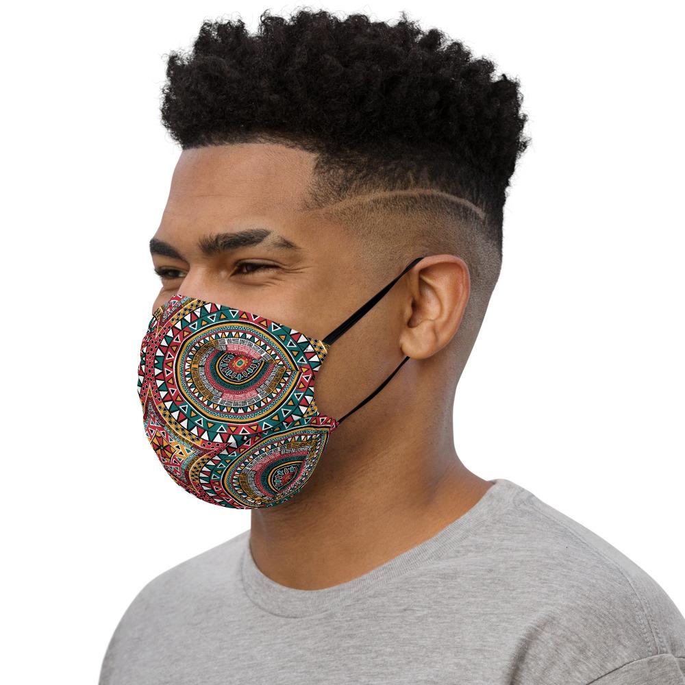 Tribal Kaleidoscope Face mask - Chocolate Ancestor