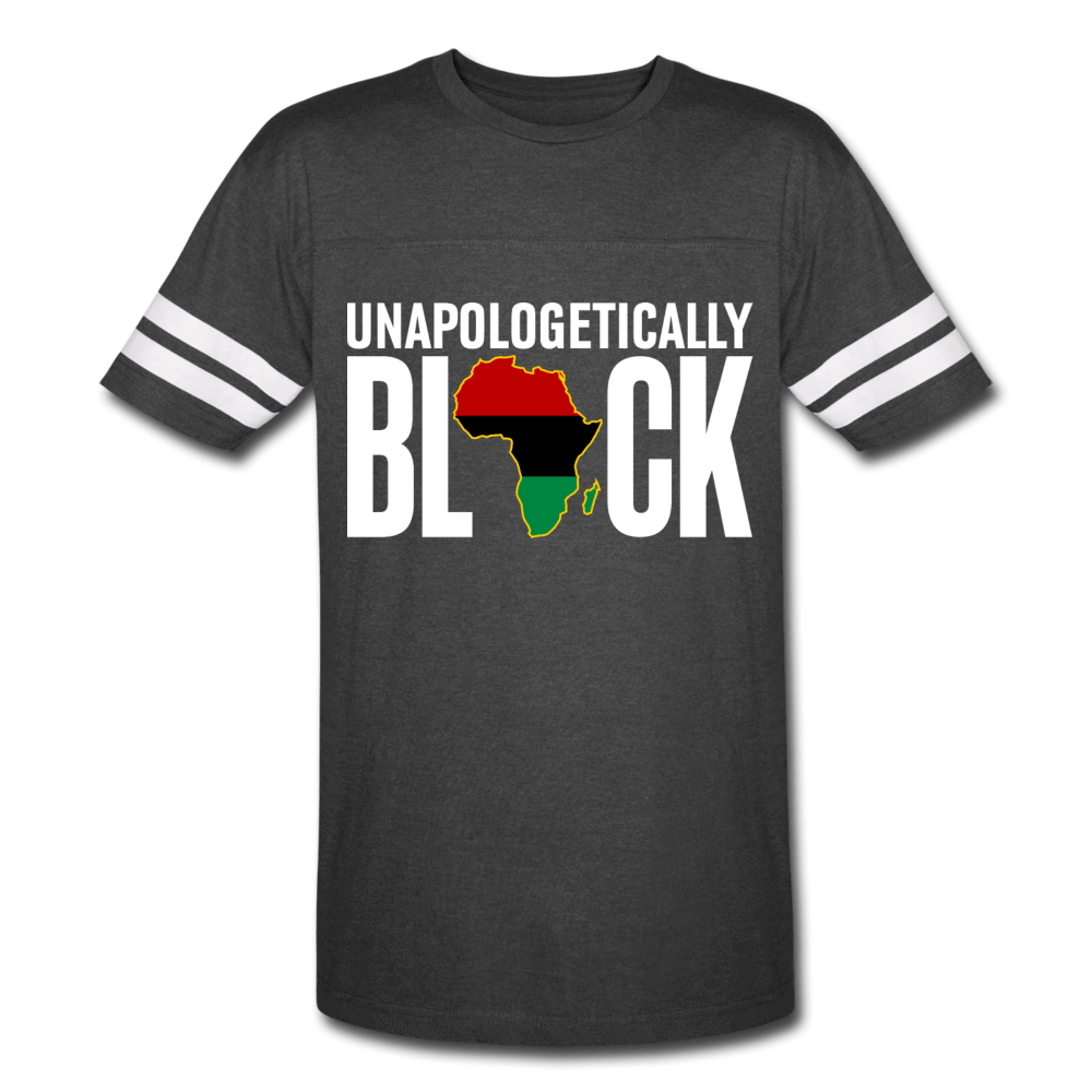 Unapologetically Black Pan African RBG Vintage Sport Unisex T-Shirt - Chocolate Ancestor