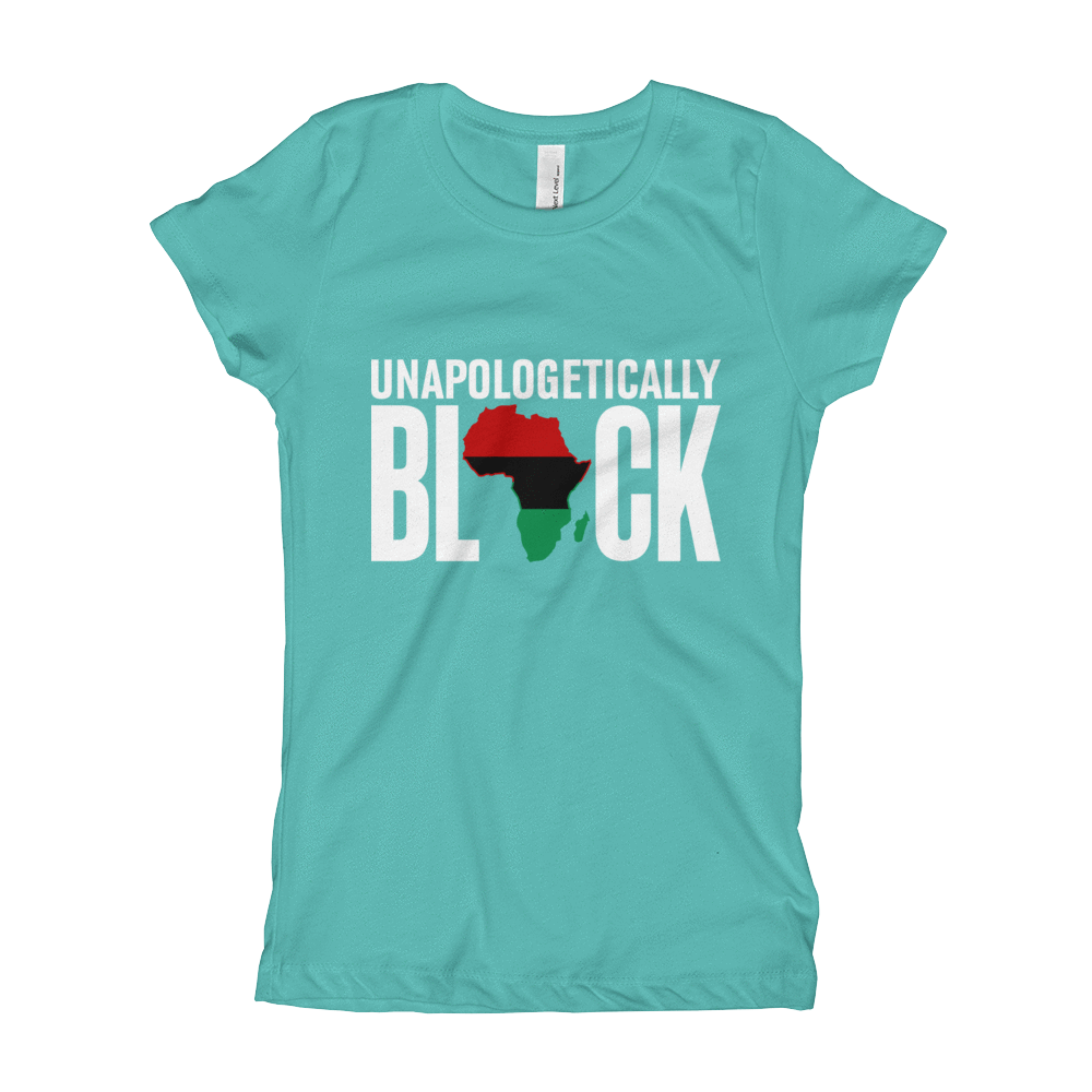 Unapologetically Black RBG Girl's T-Shirt - Chocolate Ancestor