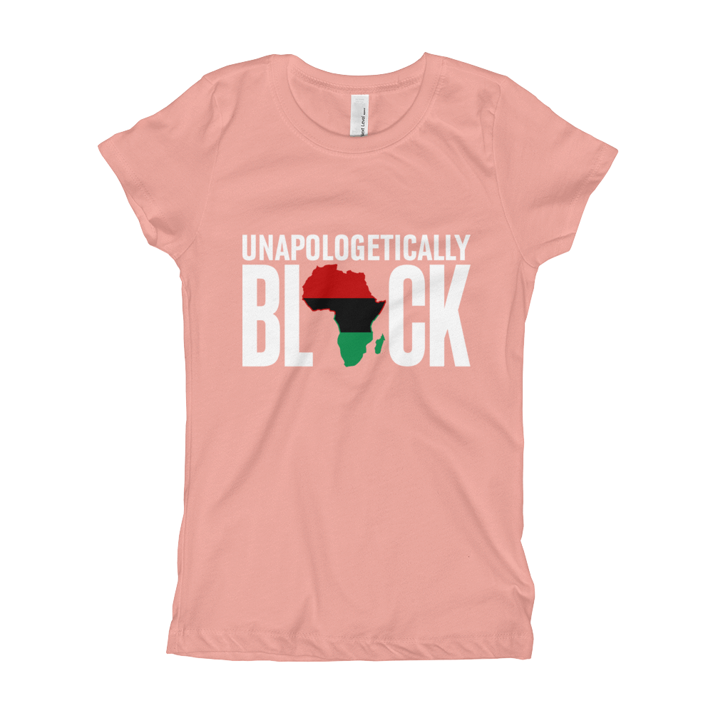 Unapologetically Black RBG Girl's T-Shirt - Chocolate Ancestor