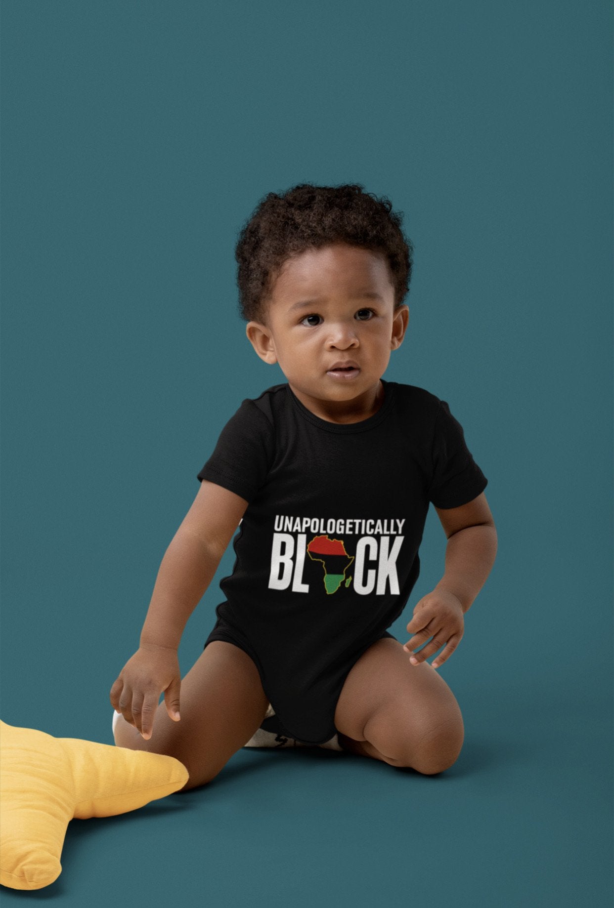 Unapologetically Black RBG Infant Bodysuit - Chocolate Ancestor