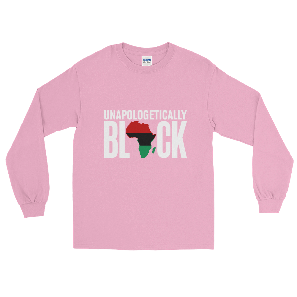 Unapologetically Black RBG Long Sleeve Unisex T-Shirt - Chocolate Ancestor