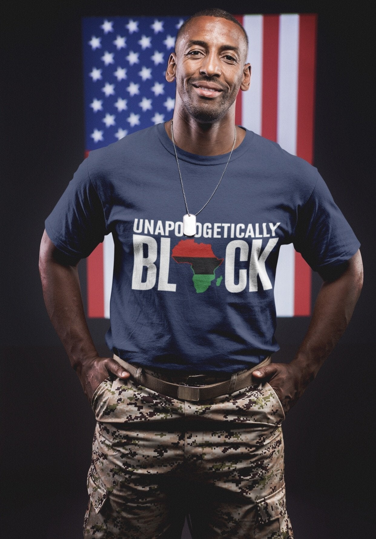 Unapologetically Black RBG Unisex Short sleeve t-shirt - Chocolate Ancestor
