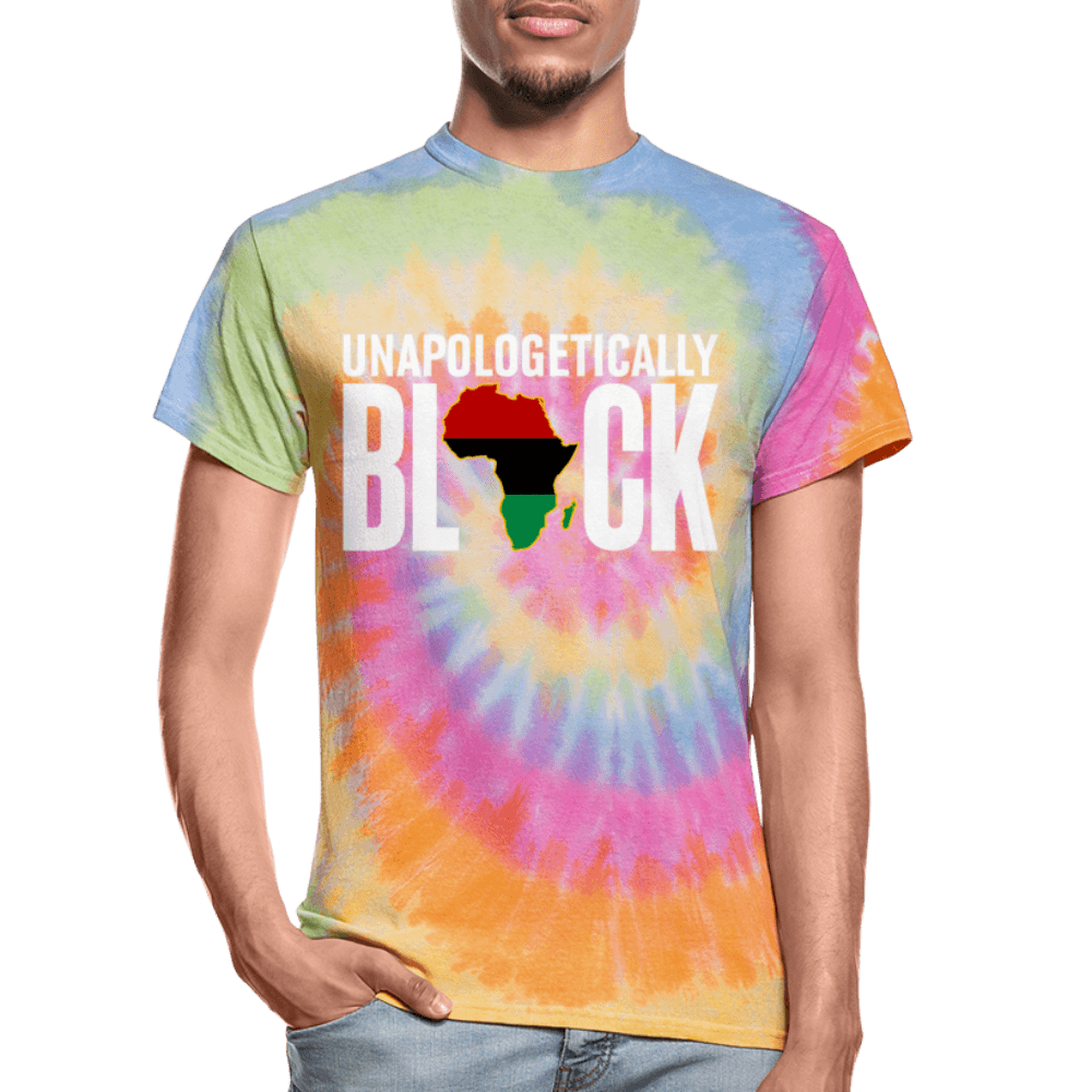 Unapologetically Black RBG Unisex Tie Dye T-Shirt - Chocolate Ancestor