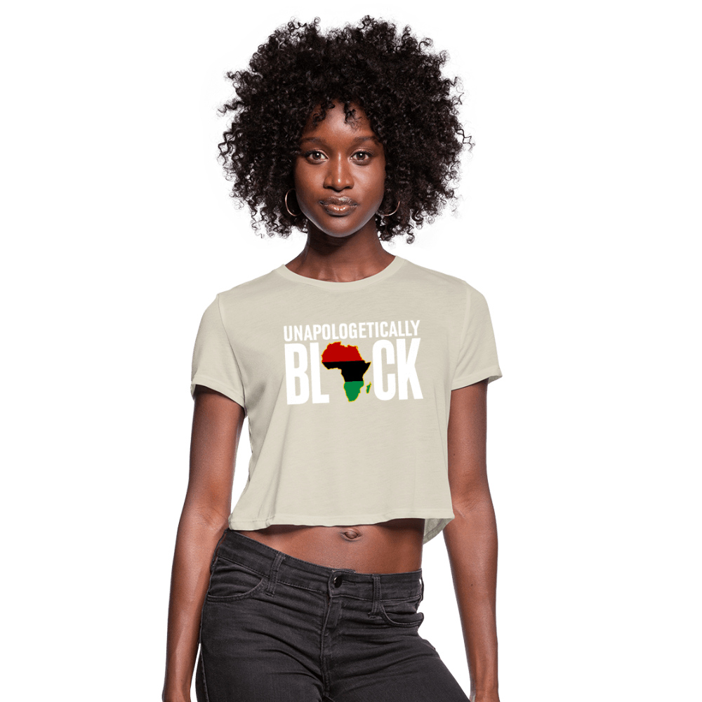 Unapologetically Black RBG Women's Crop Top (Style 2) - Chocolate Ancestor