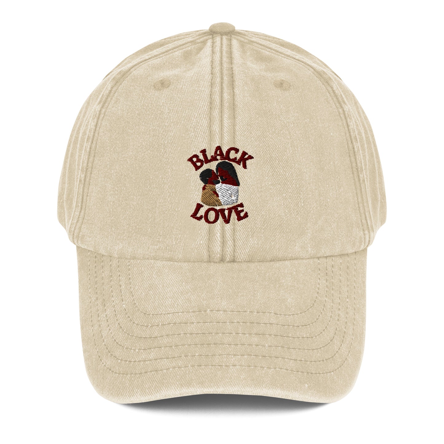 Black Love Couple Vintage Hat