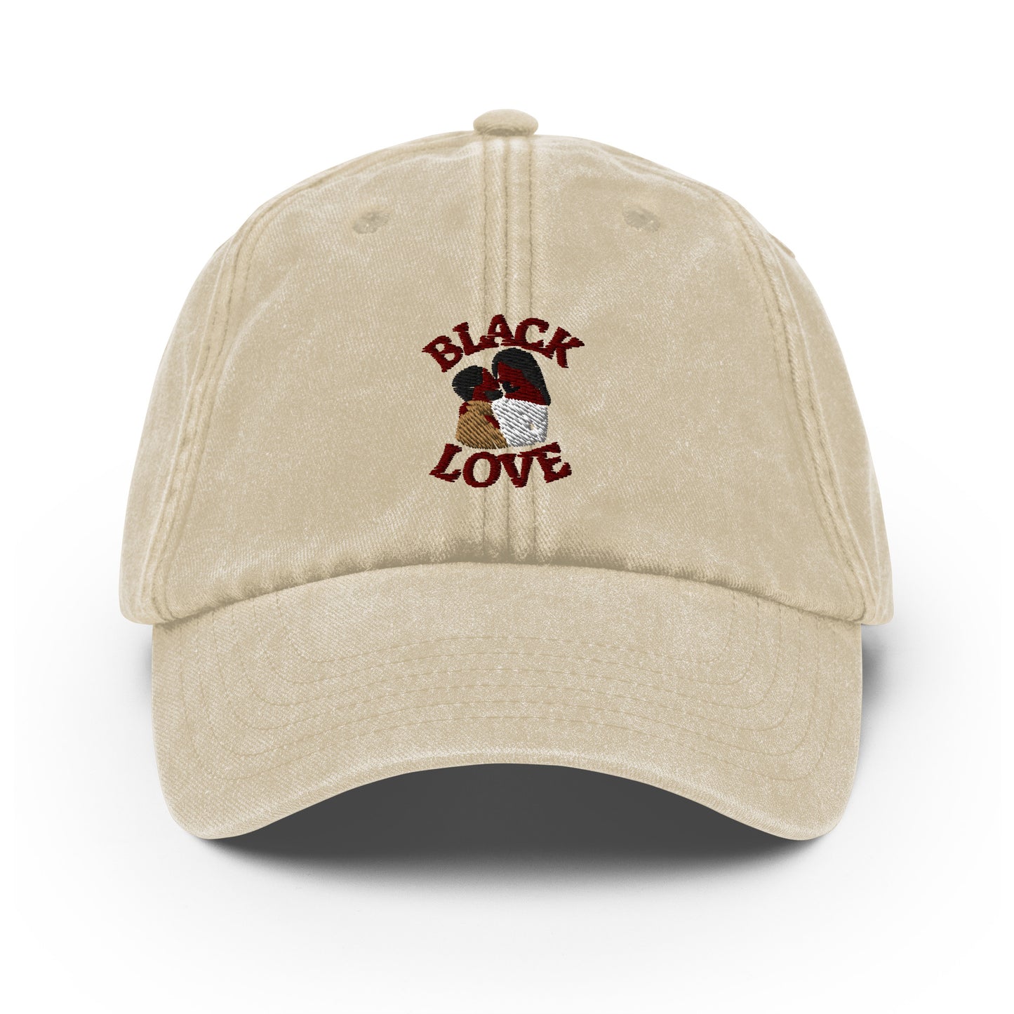 Black Love Couple Vintage Hat