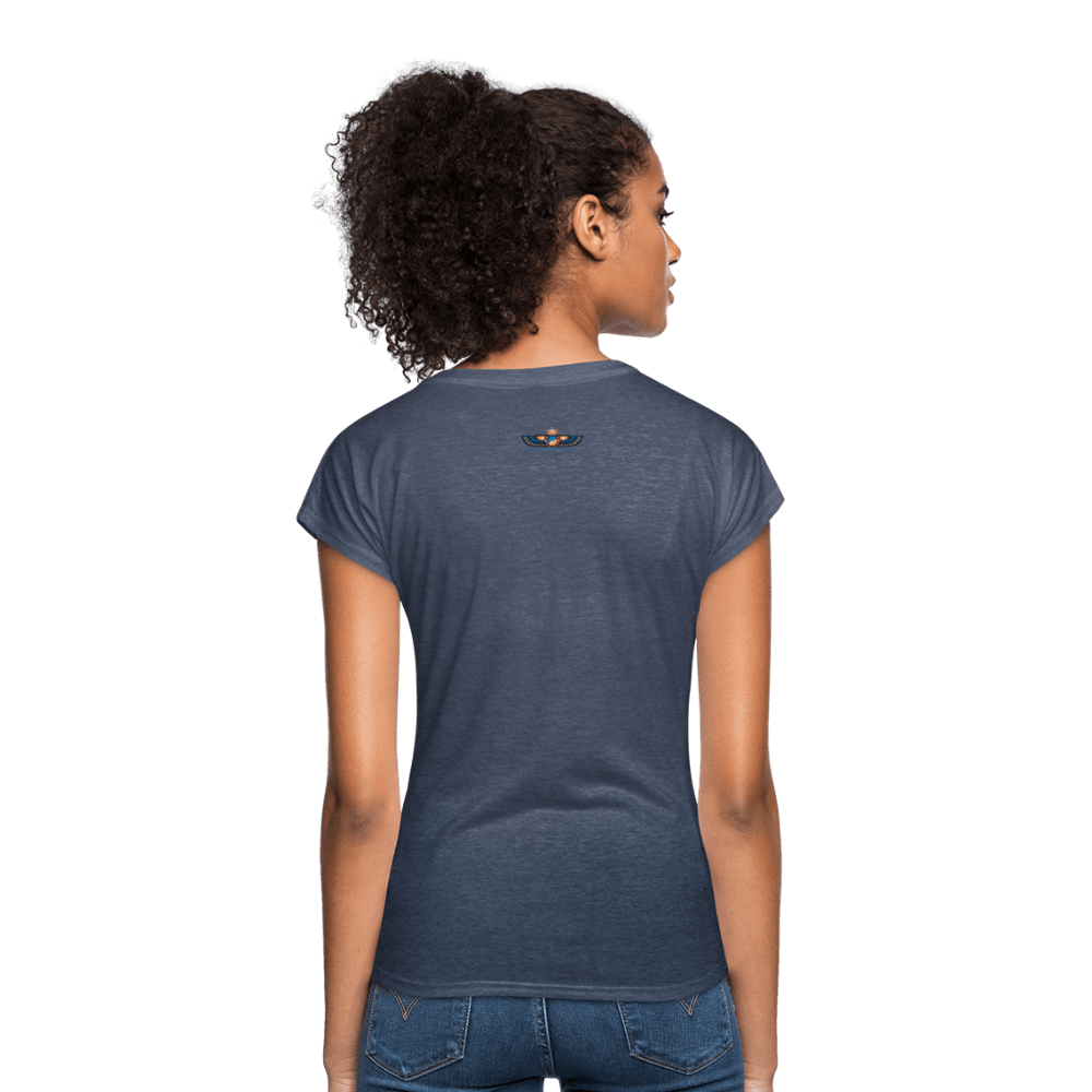Women's Tri-Blend V-Neck T-Shirt - Chocolate Ancestor