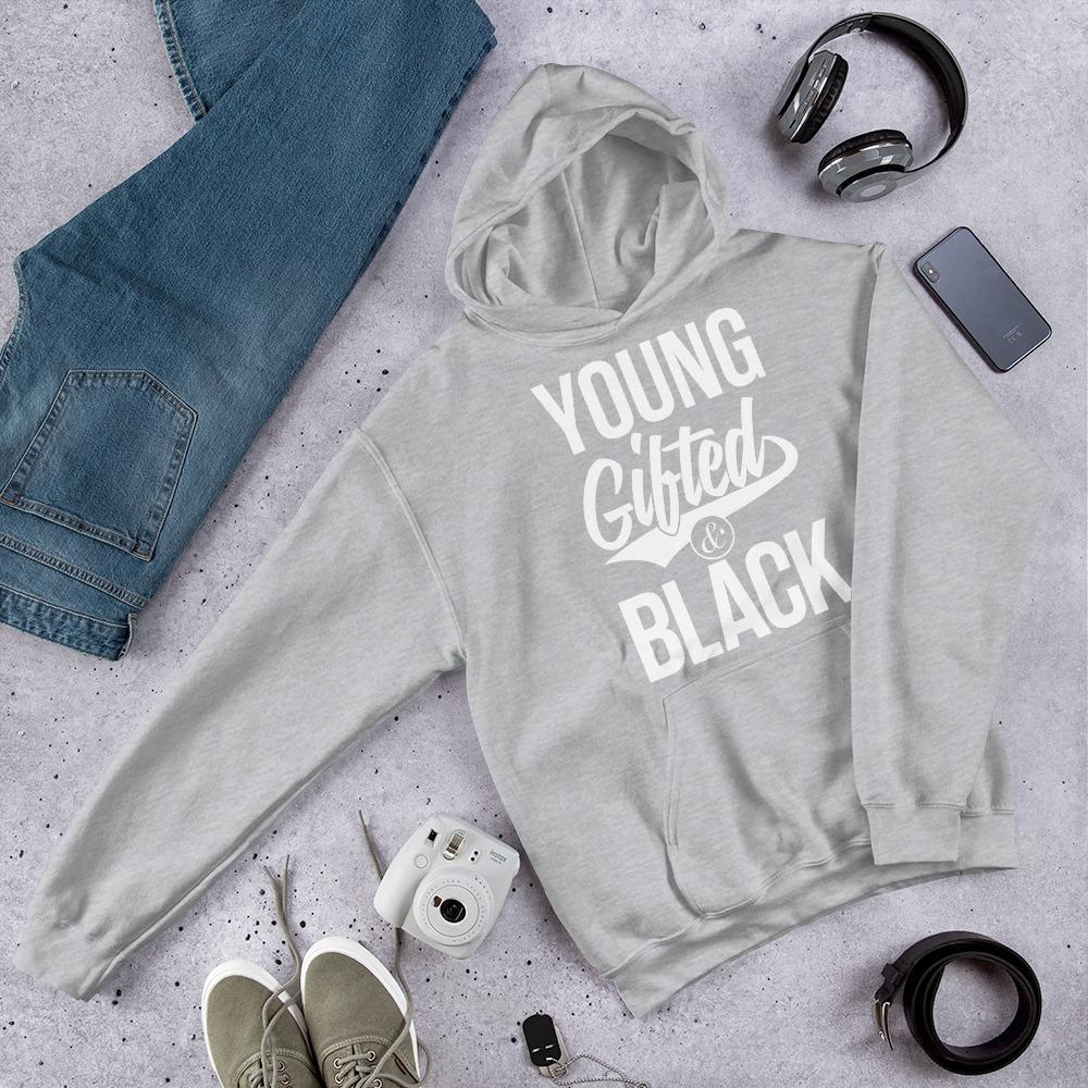 Young Gifted & Black Unisex Hooded Sweatshirt - Chocolate Ancestor