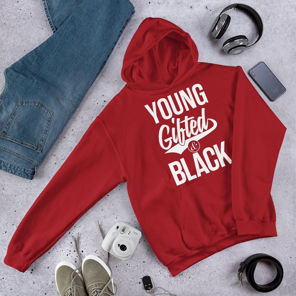 Young Gifted & Black Unisex Hooded Sweatshirt - Chocolate Ancestor