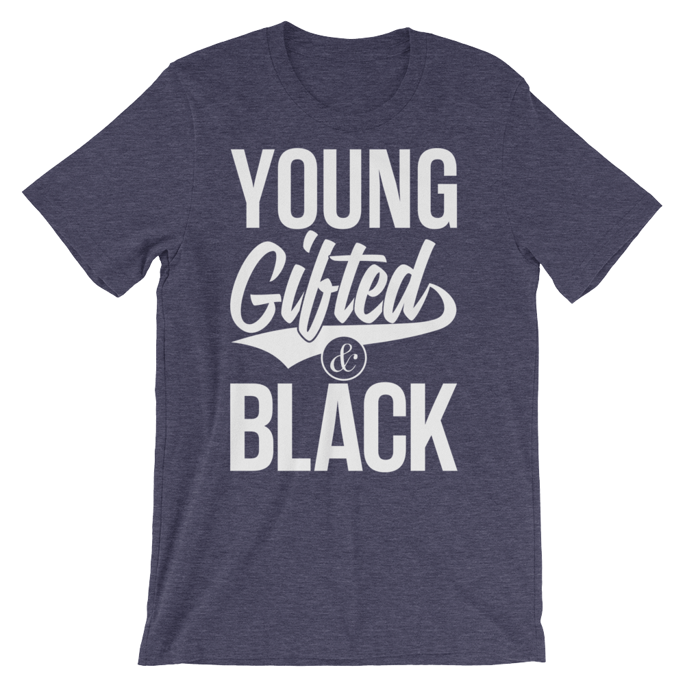 Young Gifted & Black Unisex short sleeve t-shirt - Chocolate Ancestor