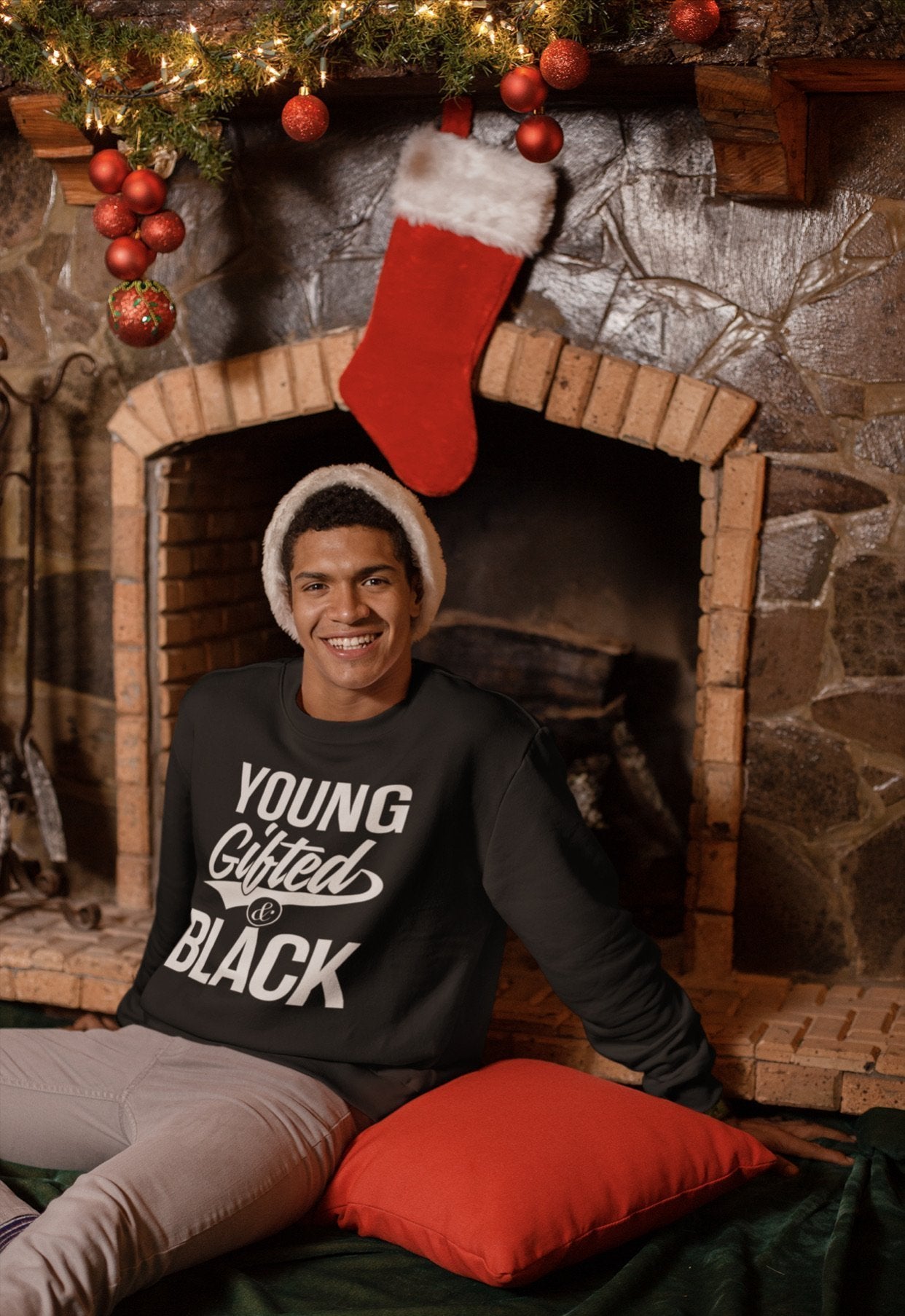 Young Gifted & Black Unisex Sweatshirt - Chocolate Ancestor