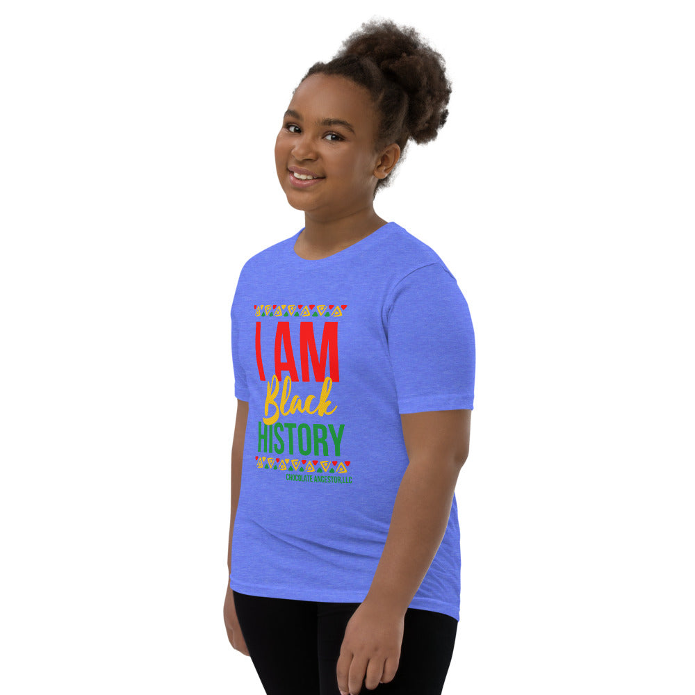 I Am Black History Youth Short Sleeve T-Shirt